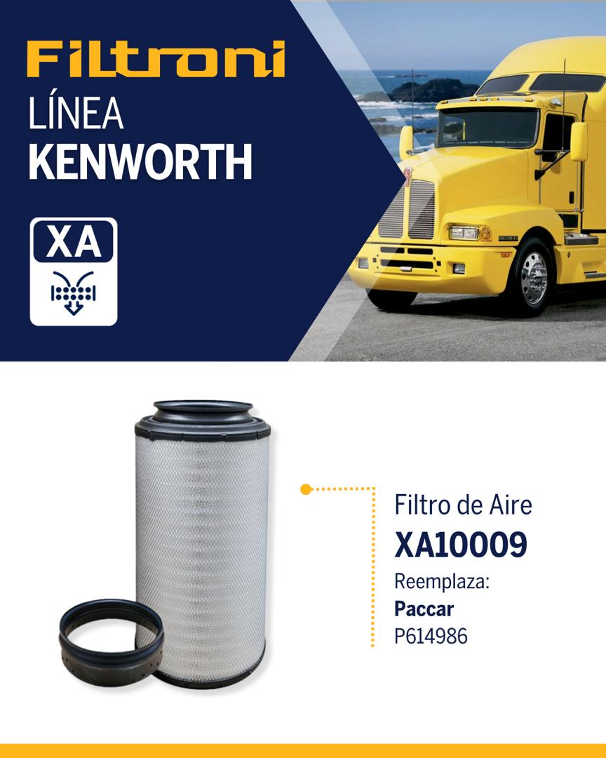 XA10009 FILTRONI Filtro de Aire Motores PACCAR Reemplaza P614986