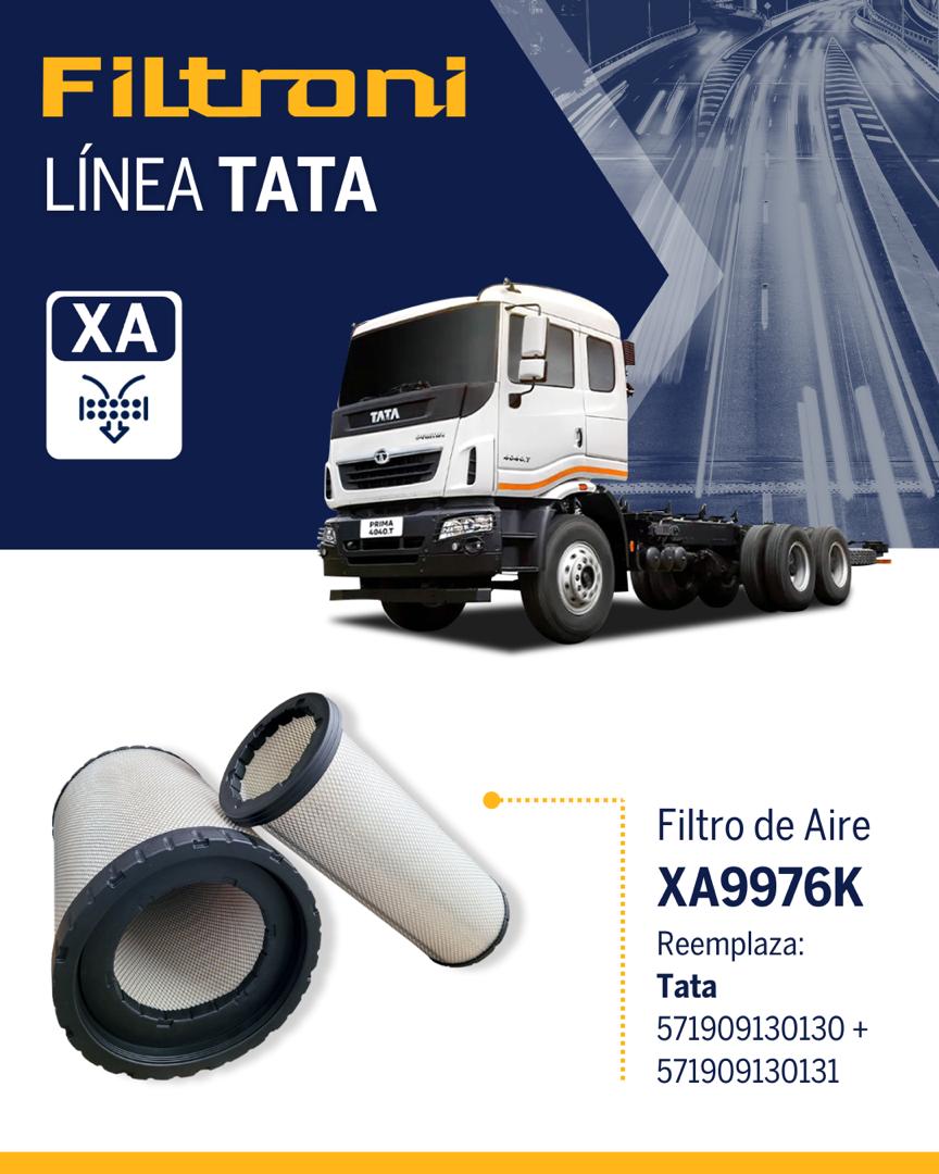 XA9976K FILTRONI Kit de Filtros de Aire Primario + Secundario TATA 571909130130 + 571909130131