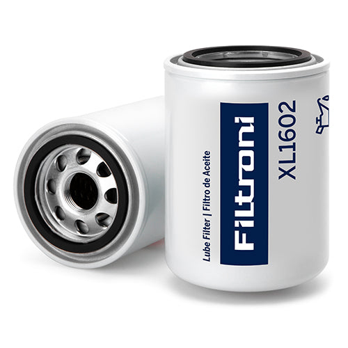 XL1602 FILTRONI Filtro de Aceite Motores Cummins 4BT 3.9L Camiones Ford Cargo 815C Tractores Case, Fiat-Allis Maquinaria Hitachi Reemplaza 3903224 BT427 51602 LF3345