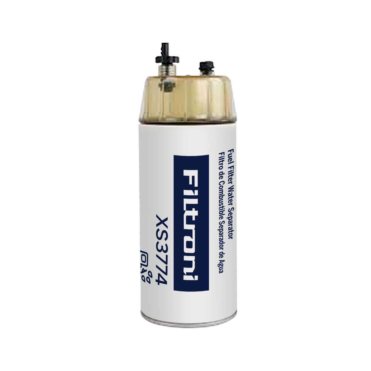XS3774K FILTRONI Kit de Filtro de Combustible Separador de Agua que Incluye Vaso (Tazon) XE0063S 30mic Motores Isuzu, Camiones EXZ, EXR, Autobuses Yutong Reemplaza 8980818620 8980818620 Racor R120P 33774 BF1281-O P550748