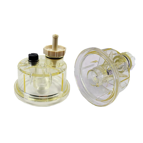 XE0014S FILTRONI Vaso (Tazon) Plástico Transparente con Puerto Sensor y Drenaje Utilizar con XS3242, XS1241, XS26P