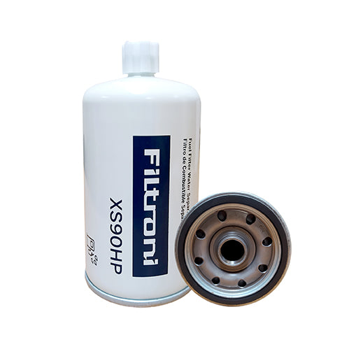 XS90HP FILTRONI Filtro Combustible Separador de Agua con Drenaje 10mic Camiones Mercedes Reemplaza Racor R90-10HP
