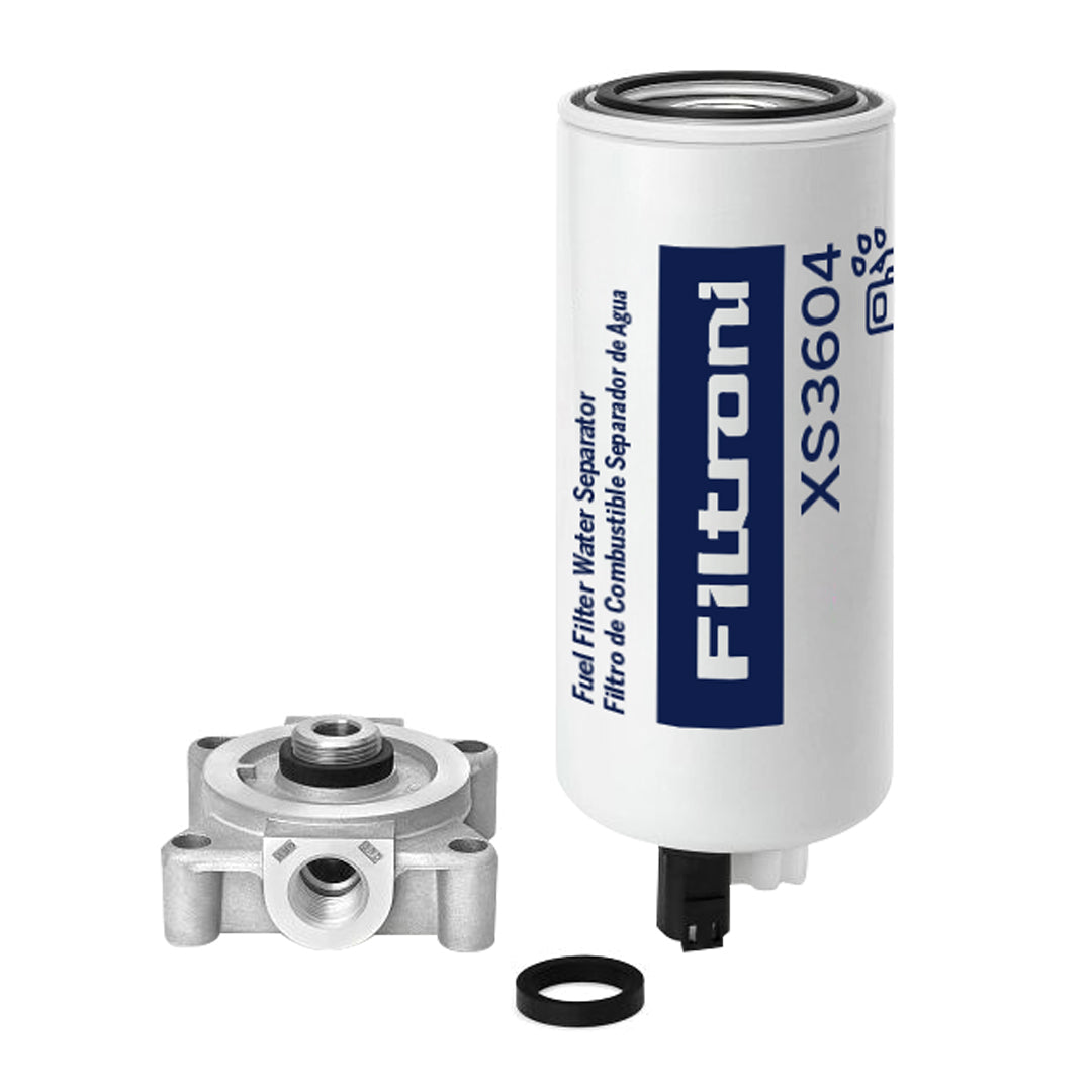 XS3604 FILTRONI Filtro de Combustible Separador de Agua con drenaje y puerto sensor Motores Cummins Reemplaza 3406889 33604 BF1293SPS FS1003 P551103 33604 BF1293SPS P551103 FS1003 WK10017X SFC550910