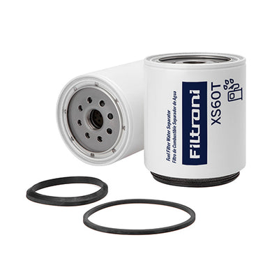 XS60T FILTRONI Filtro Combustible Separador de Agua (Requiere Vaso/Tazon) 10mic Camiones Ford 8000 9700 Iveco Mercedes. VW Reemplaza 7146717 33231 Racor R60T 33231 BF1223O P551852 FS1287 W1142X SFC130630