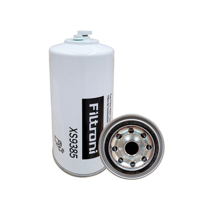 XS9385 FILTRONI Filtro Combustible Separador de Agua con Puerto Sensor y Drenaje Equipos Caterpillar Reemplaza 4385385