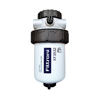 XS300A FILTRONI Kit Filtro Separador de Agua Tipo Empotrable 80 GPH (300 LPH) Incluye Base, y Elemento